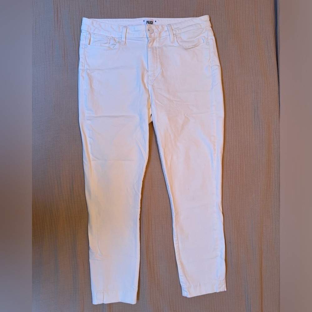 Paige Denim White Ankle Sz 32